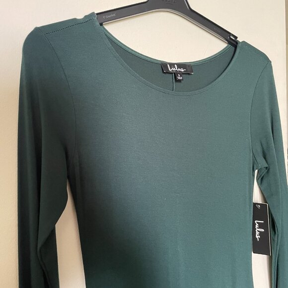 Lulu's "Swept Away" Forest Green Longsleeve Maxi Dress - Picture 2 of 12